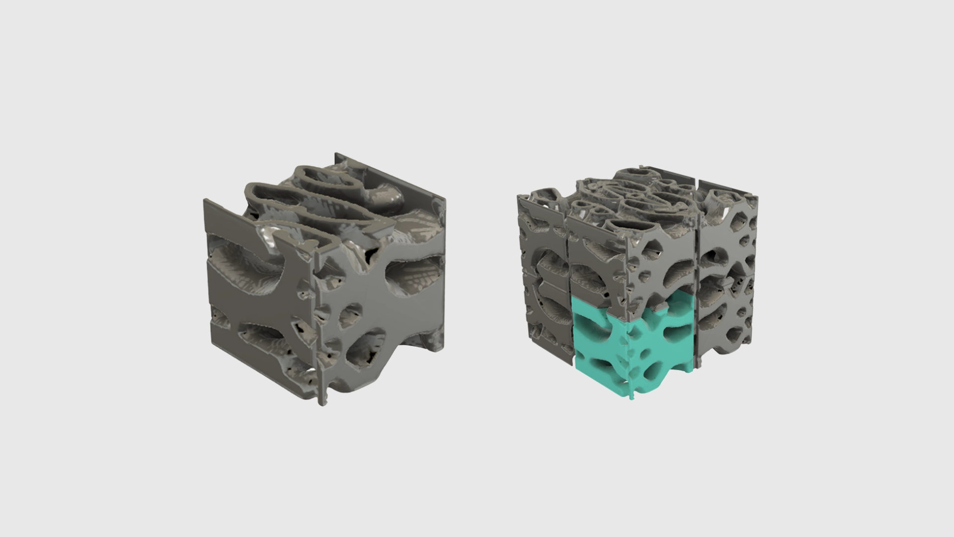 Cross-flow oil cooler project - patterned heat exchanger core–4x2 assembly